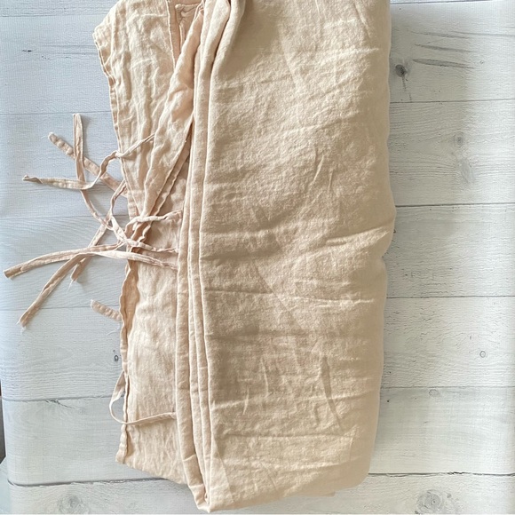 WAMSUTTA Vintage - King Duvet Cover / Washed Linen (BEIGE) - Picture 3 of 9